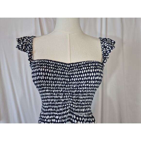 Tiare Hawaii Paradise Navy White Maxi Dress One Size XS S M - Picture 3 of 11